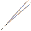 View Image 1 of 1 of Dye-Sublimated Tubular Lanyard - 1/2" - 32" - Snap with Metal Bulldog Clip