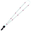 View Image 1 of 1 of Dye-Sublimated Tubular Lanyard - 1/2" - 32" - Plastic Bulldog Clip