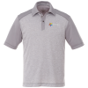 View Image 1 of 3 of Sagano Heathered Colorblock Polo - Men's - 24 hr