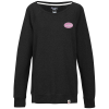 View Image 1 of 3 of Champion Originals French Terry Boatneck Sweatshirt - Ladies' - Embroidered