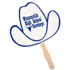 View Image 1 of 2 of Hand Fan - Cowboy Hat - 24 hr