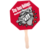 View Image 1 of 2 of Hand Fan - Stop Sign - Full Color - 24 hr