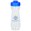 View Image 1 of 3 of Refresh Flared Water Bottle with Flip Lid - 16 oz. - Clear