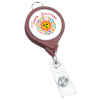 View Image 1 of 4 of Jumbo Glitter Retractable Badge Holder - Round