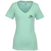 View Image 1 of 3 of Next Level Ideal V-Neck T-Shirt - Ladies' - Embroidered