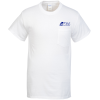 View Image 1 of 3 of Gildan 5.3 oz. Cotton T-Shirt with Pocket - Men's - White