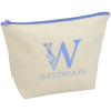 View Image 1 of 1 of Chroma Zip Tweedle Dee Cotton Pouch - 6 3/8 inches x 9 inches