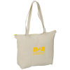 View Image 1 of 2 of Chroma Zip 10 oz. Cotton Tote -  15" x 17-1/2"