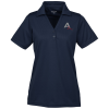 View Image 1 of 3 of Dry-Mesh Hi-Performance Johnny Collar Polo - Ladies' - 24 hr