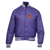 View Image 1 of 3 of Oxford Baseball Quilt Lined Jacket