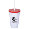 View Image 1 of 3 of Milky Way Tumbler with Straw - 16 oz.