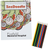 View Image 1 of 3 of Stress Relieving Adult Coloring Book & Pencils - Zen Doodle