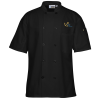 View Image 1 of 4 of Ten Button Short Sleeve Chef Coat with Mesh Back - 24 hr