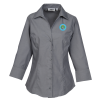 View Image 1 of 3 of Signature Non-Iron 3/4 Sleeve Dress Shirt - Ladies' - 24 hr