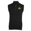 View Image 1 of 3 of Cotton Blend 1/4-Zip Sweater Vest - 24 hr