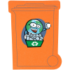 View Image 1 of 3 of Cushioned Jar Opener - Recycle Bin - Full Color
