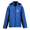 View Image 1 of 5 of 3-in-1 Colorblock Soft Shell Hooded Jacket