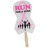 View Image 1 of 2 of Hand Fan - Awareness Ribbon - Full Color
