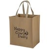 View Image 1 of 1 of Washable Kraft Paper Fabric Shopper Tote - 15" x 13"