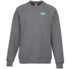 View Image 1 of 3 of Independent Trading Co. Raglan Crewneck Sweatshirt - Embroidered
