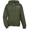 View Image 1 of 3 of Independent Trading Co. Midweight Full-Zip Hoodie - Embroidered