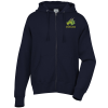 View Image 1 of 3 of Independent Trading Co. 6.5 oz. Full-Zip Hooded Sweatshirt - Embroidered