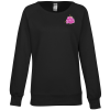 View Image 1 of 3 of Independent Trading Co. Heavenly Fleece Sweatshirt - Ladies' - Embroidered