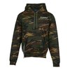 View Image 1 of 4 of J. America Polyester Tailgate Camo Hoodie - Embroidered