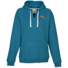 View Image 1 of 2 of J. America Sueded V-Neck Hoodie - Ladies' - Embroidered