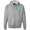 View Image 1 of 3 of J. America Premium Full-Zip Hooded Sweatshirt - Embroidered