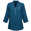 View Image 1 of 3 of Perfect Fit Crepe 3/4 Sleeve Zip Tunic - Ladies'