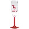 View Image 1 of 1 of Napa Valley Optic Stem Flute - 6 oz. - Bottom Color