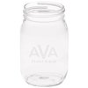 View Image 1 of 1 of Mason Jar - 16 oz. - Deep Etch