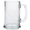 View Image 1 of 2 of Glass Tankard Mug - 14.5 oz. - Deep Etch