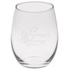 View Image 1 of 1 of Stemless White Wine Glass - 21 oz - Deep Etch