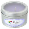View Image 1 of 2 of Zen Candle in Small Window Tin - 4 oz. - Tranquility
