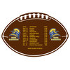 View Image 1 of 1 of Sports Schedule Magnet - Football