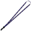 View Image 1 of 2 of Dye-Sublimated Lanyard - 1/2" - 32" - Plastic Bulldog Clip - 24 hr