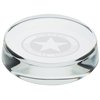 View Image 1 of 3 of Round Crystal Paperweight - 24 hr
