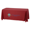 View Image 1 of 4 of Serged Closed-Back Stain Resistant Table Throw - 6' - 24 hr