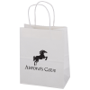 View Image 1 of 1 of Matte White Shopping Bag - 10-3/4" x 8"