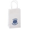 View Image 1 of 1 of Matte White Shopping Bag - 8" x 5-1/2"