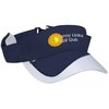 View Image 1 of 3 of Fairway Wicking Golf Visor with Tee Holder - 24 hr