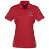 View Image 1 of 3 of Side Swipe Colorblock Performance Polo - Ladies' - 24 hr