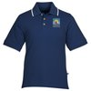View Image 1 of 3 of Tipped Combed Cotton Pique Polo - Men's - 24 hr