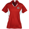 View Image 1 of 1 of Side Blocked Micropique Sport-Wick Polo - Ladies' - Full Color