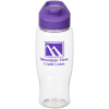 View Image 1 of 3 of Clear Impact Comfort Grip Bottle with Flip Carry Lid - 27 oz.