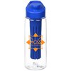 View Image 1 of 4 of Clear Impact Infuser Flair Bottle with Flip Carry Lid - 26 oz.
