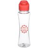 View Image 1 of 3 of Clear Impact Curve Bottle with Flip Carry Lid - 17 oz.