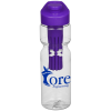View Image 1 of 4 of Clear Impact Infuser Olympian Bottle with Flip Carry Lid - 28 oz.